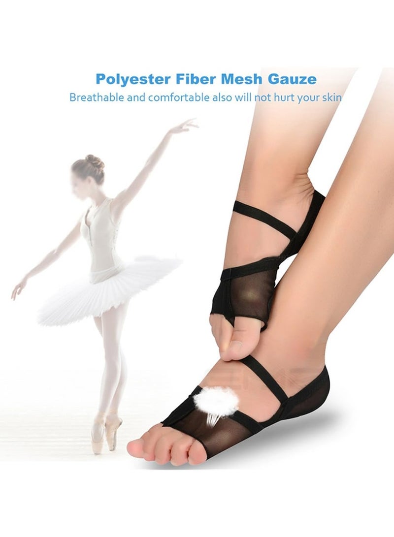 SOLARAE Dance Foot Undies Dance Foot Thongs Anti-Slip Ballet Dance Pointe Shoe Socks Protector Cushion Professional Thong Toe Paws Grip Shoes Pads Women Lyrical Shoes Relief Foot Pain L - Image 2
