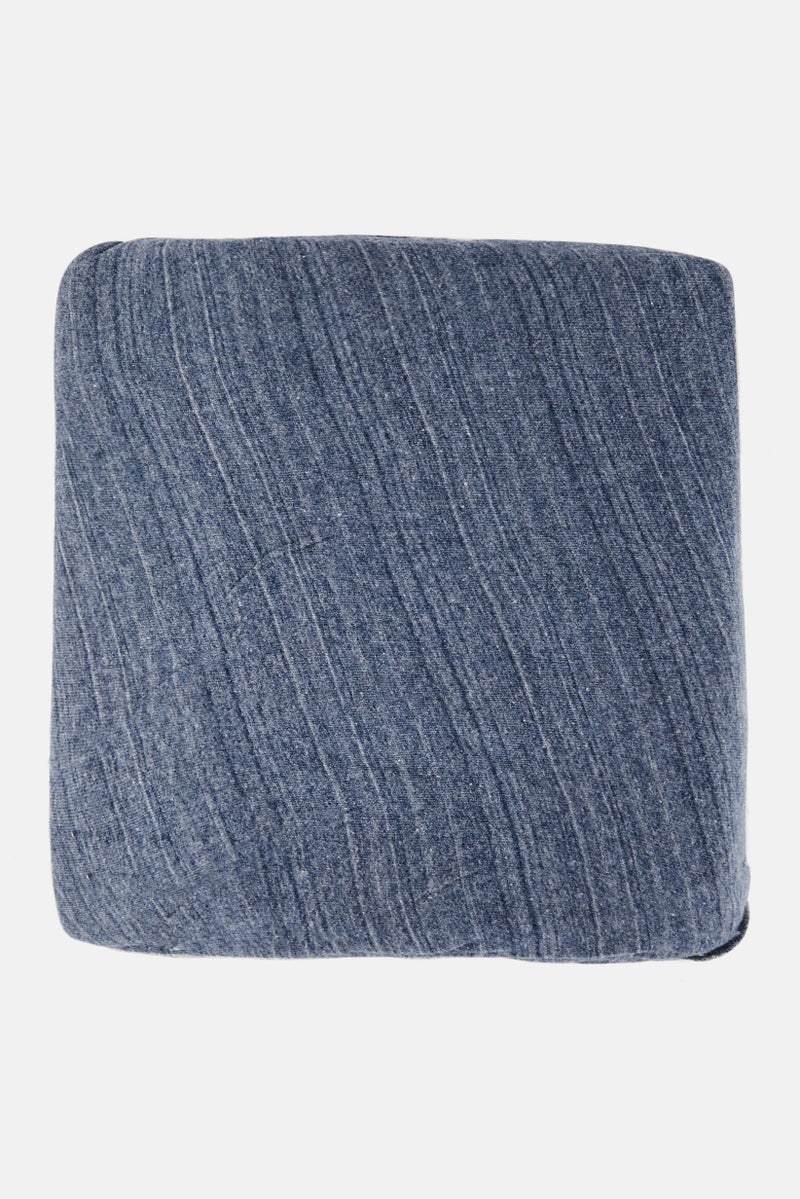 Posh Home Queen Size 4 Piece Jersey Knit Sheet Set 229 x 254 cm, Navy - Image 1
