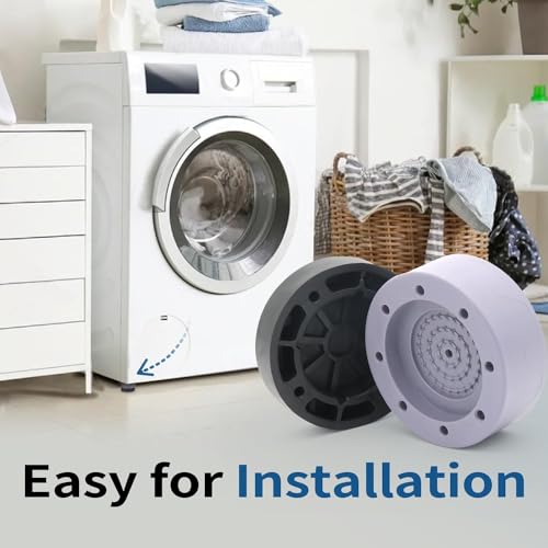Rylan Anti Vibration Pads for Washing Machine Washing Machine Feet Pads Shock Absorber Noise Cancelling Washer Support, Washing Machine Anti Vibration Pad Heightening Pads Smart (Pack of 4) - Image 3