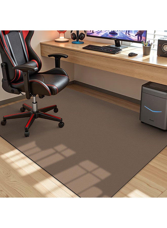 Dajiang Computer Chair Floor Mat, Swivel Chair, Gaming Room, Study Room, Bedroom, Round Chair Pad Carpet, 90x120cm - Image 1
