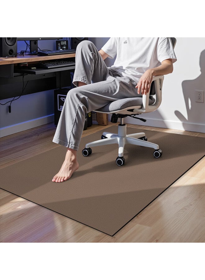Dajiang Computer Chair Floor Mat, Swivel Chair, Gaming Room, Study Room, Bedroom, Round Chair Pad Carpet, 90x120cm - Image 2