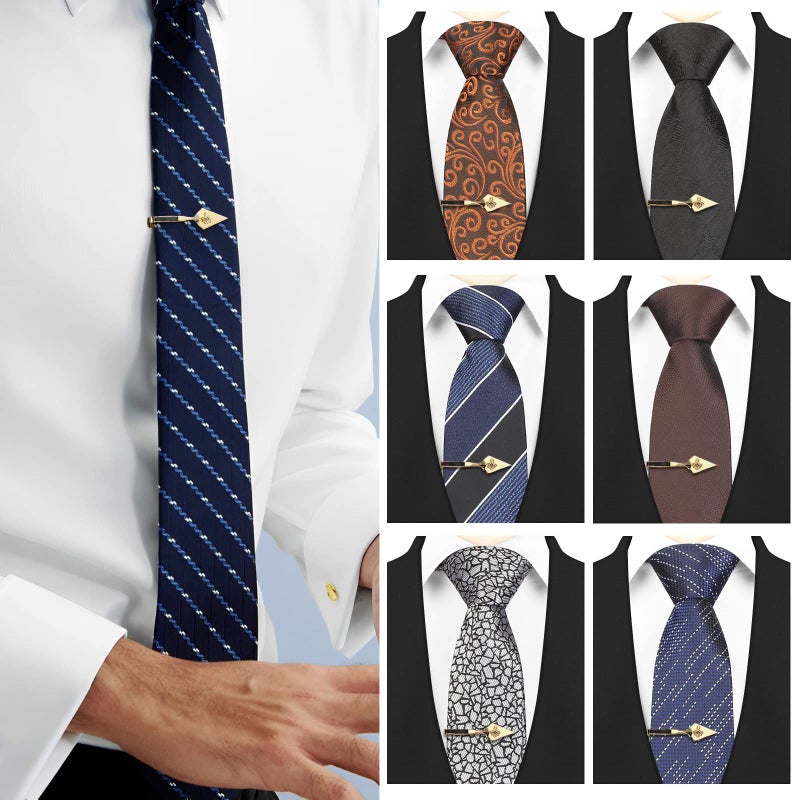 AMITER Masonic Tie Clip for Men, 18K Gold Necktie Bar Personalized Gift for Freemason Husband Father Boyfriend - Image 4