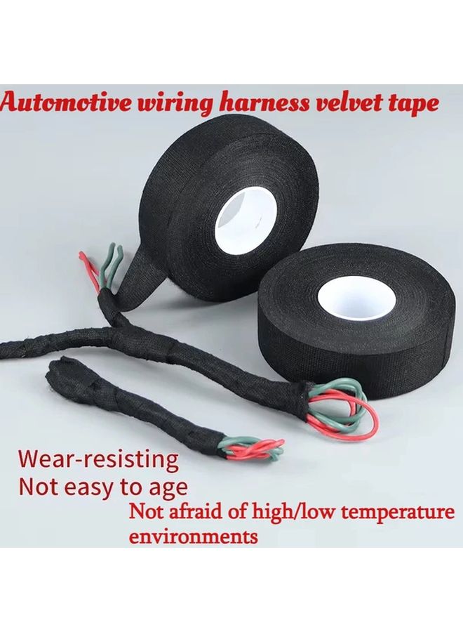 High Temperature Resistant Black Velvet Cable Tape 0 9cm Wide For Soundproofing - Image 2
