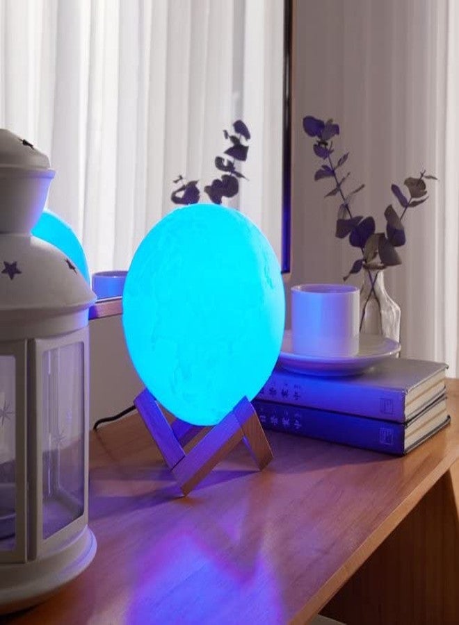 Urban Lifestyle Moon Earth 3D Lamp, White - Image 5