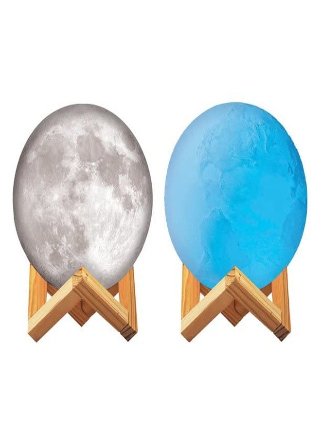 Urban Lifestyle Moon Earth 3D Lamp, White - Image 1