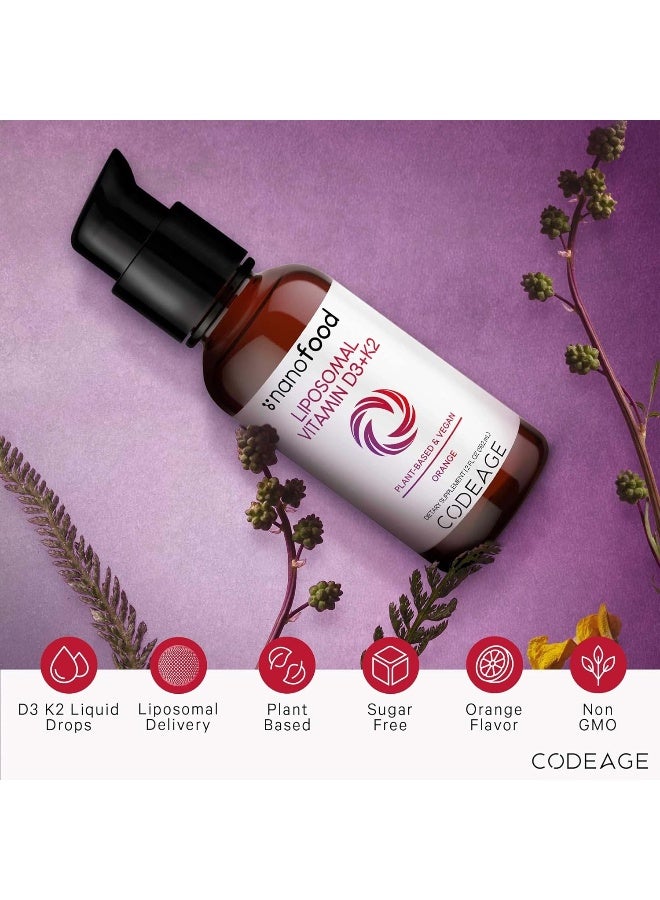 Codeage مكمل فيتامين د3 ك2 الليبوزومي للبالغين - Image 3