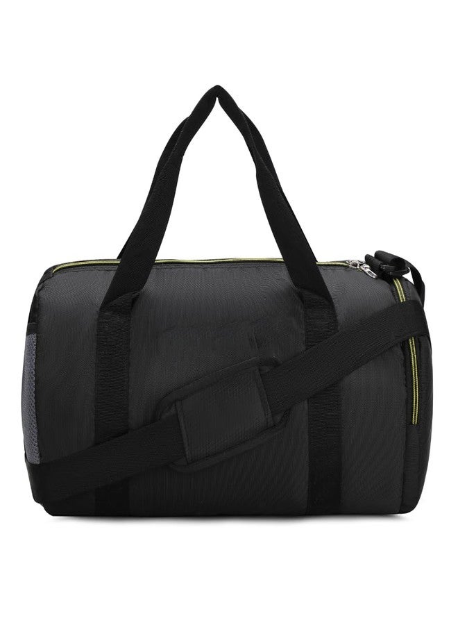 Groupers Gym & Travel Duffle Bag 20-25L - Black Weekender Bag + 700ml Shaker Bottle & 21" Heavy Duty Wrist Wraps, Fitness Combo, Workout Gear & Gym Essentials - Image 4