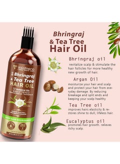 VOLAMENA WITH DEVICE Volamena 12 In 1 Bhringraj & Tea Tree Botanical Cold Pressed Hair Oil 200 Ml  - Image 4
