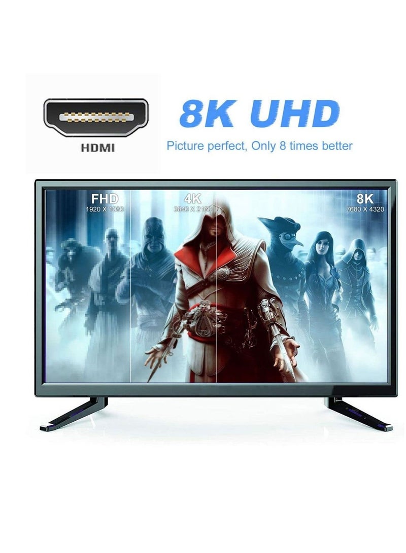 Excefore HDMI 2.1 Male to Female Converter Adapter, 90 Degree Right Angle Adapter, HD Extension Converter Adapter, Suitable for Laptop, TV - Image 5