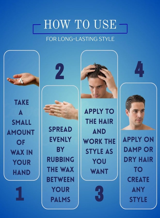 Nishman Hair Styling GumGum Wax For Men | Long Lasting & Shining Hair - 100ml - Image 2