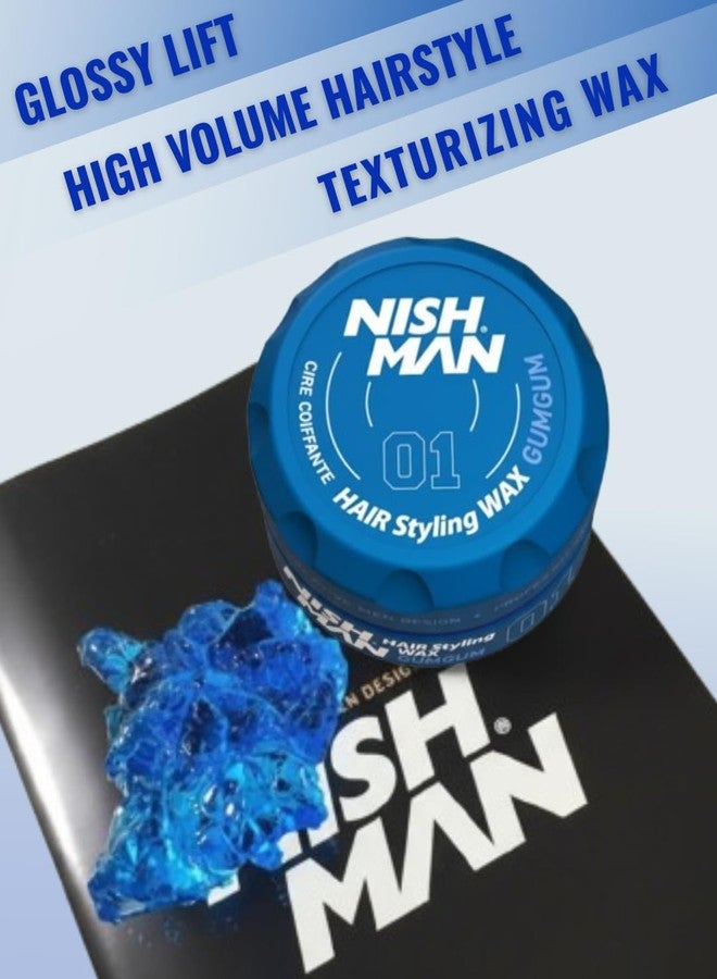 Nishman Hair Styling GumGum Wax For Men | Long Lasting & Shining Hair - 100ml - Image 4
