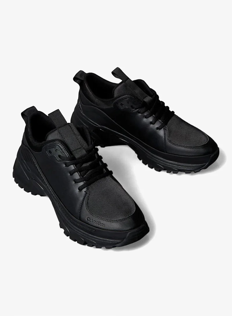 Calvin Klein Jeans Triple Black Trailblazer — Leather Runner Trainers for Men | Best Price UAE