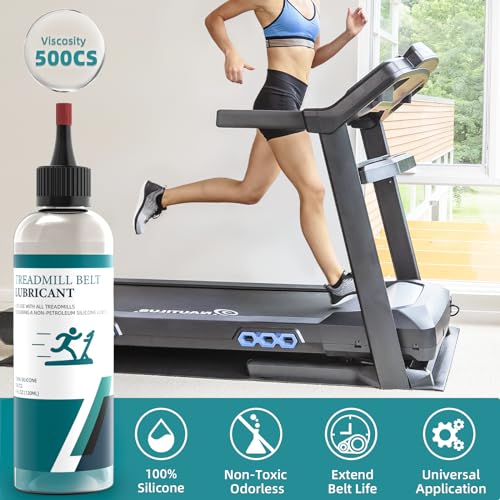 CCGeass Treadmill Belt Lubricant, 100% Silicone Treadmill Lube High-Temperature Resistant Stable Non-Toxic Odorless Lubricant, with Application Tubes and Precision Screw Caps, 8 Ounces - Image 2