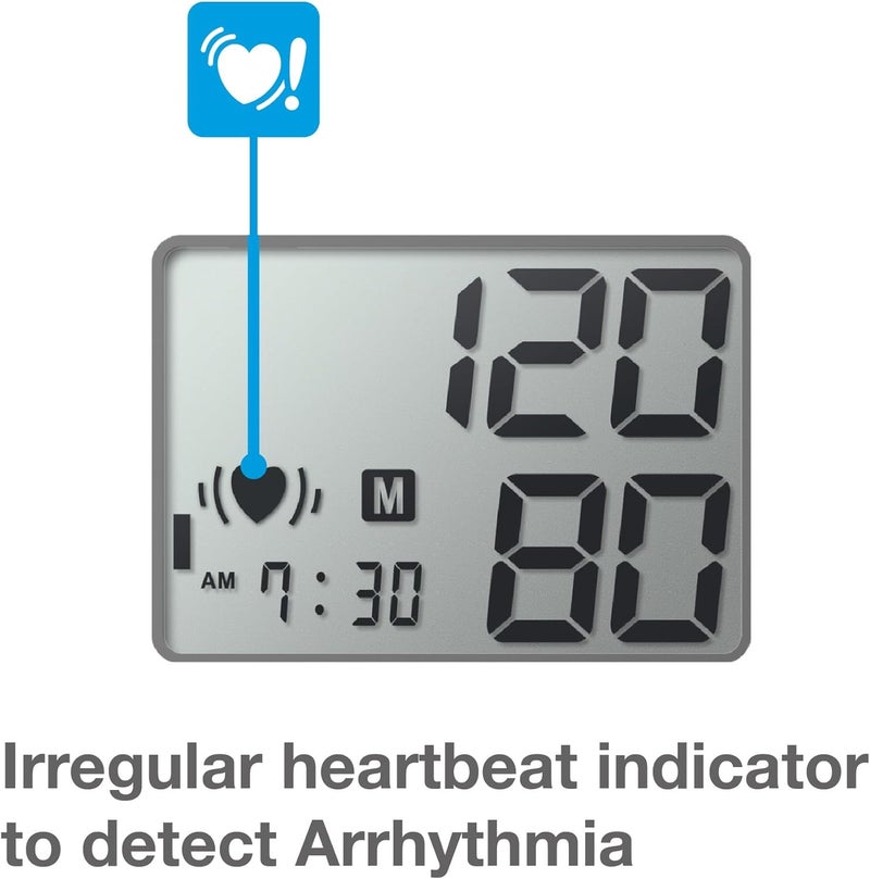 Citizen Digital Blood Pressure Monitors for Arm Easy View Display Blood Pressure Machine with Irregular Heart Monitor and Hypertension Indicator with Extra Large Cuff Arm BP Machine for Home Use - Image 5