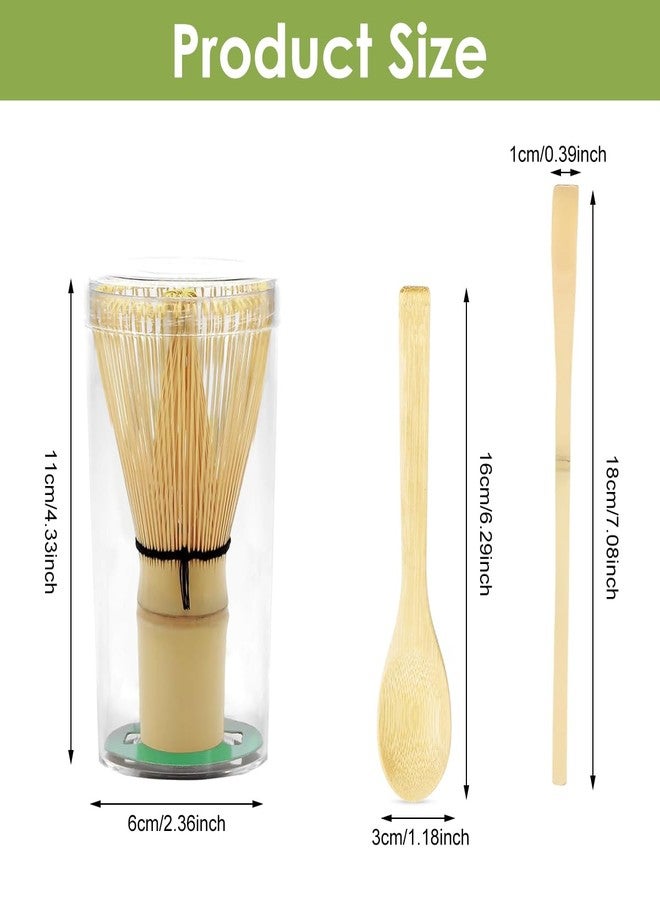 Supvox® Matcha Tea Set, Traditional Matcha Tool Kit with Bamboo Whisk, Scoop & Scraper, Japanese Matcha Accessories for Preparing Frothy Green Tea - Image 2