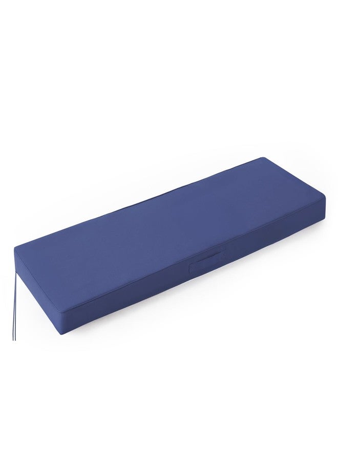 IPYNBAP Outdoor Bench Cushion 48×18×3 Inch Navy Blue - Image 1