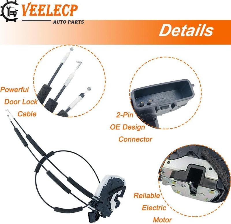 VEELECP Door Lock Latch Actuator for Infiniti QX56 QX80 - Front Passenger Side Replacement - Image 3