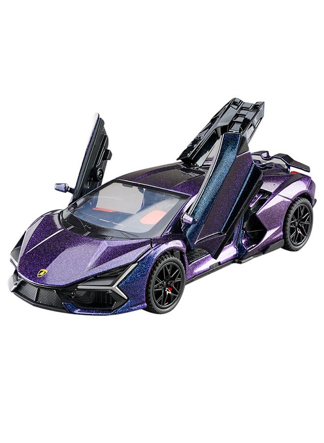 general 1:32 Lambo Sian FKP3 Alloy Model Car with Light and Sound Pull Back Car Toy for Boys Age 3+ Year Old (Star Light Color) - Image 1