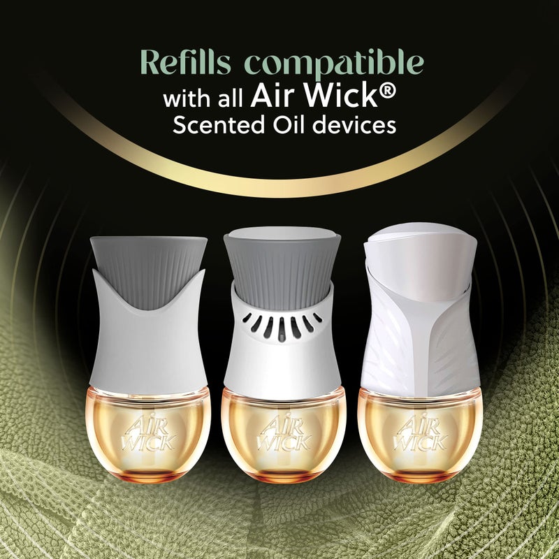 Air Wick Warmer + Plug In Scented Oil Refill, White Sage & Mahogany, Gadget + 2 ct - Image 1