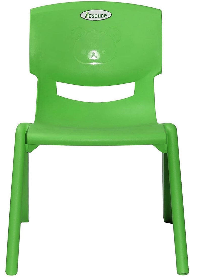 ESQUBE Kids Plastic School Study Chair Green  - Image 1