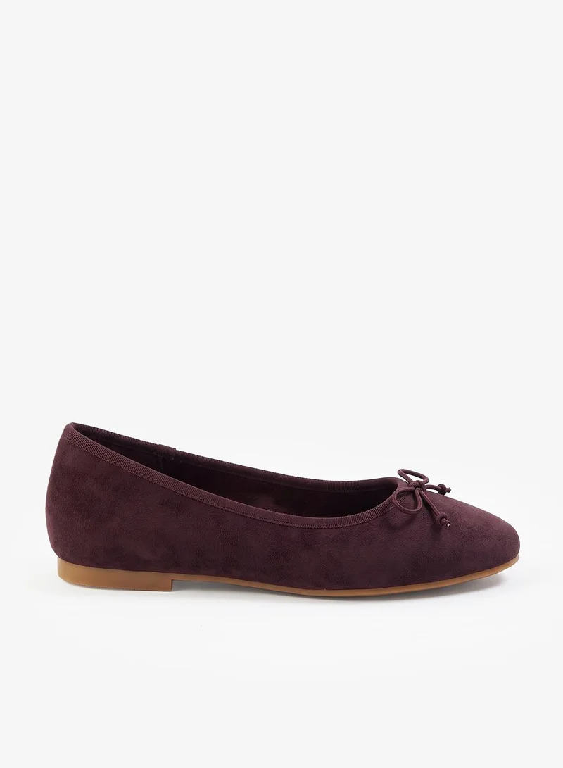 Truffle Suede Classic Ballet Flats