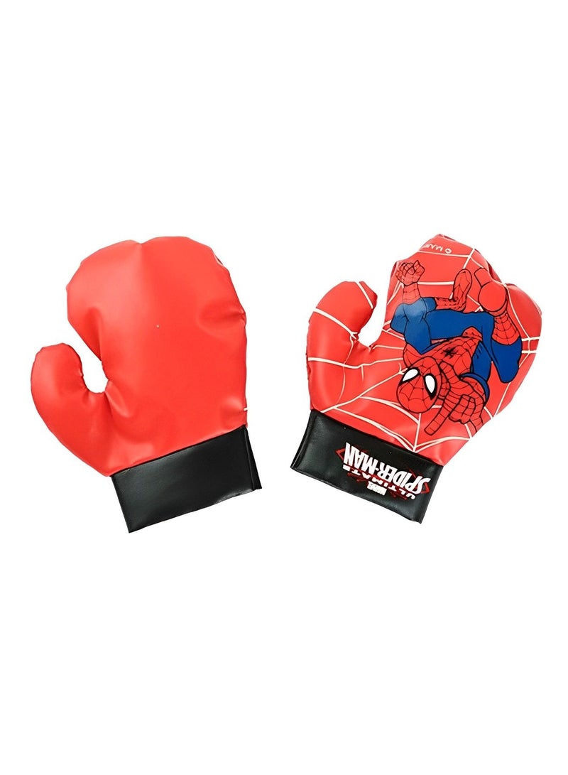 50 CM Spiderman Punching Bag with Gloves for Kids Interaction Spiderman Boxing Set
