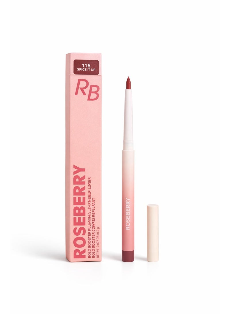 روز بيري قلم تحديد الشفاه بولد بوستر – تركيبة تعزز الامتلاء وثبات طويل – لمسة مطفية وتحديد دقيق- 116 - Image 1