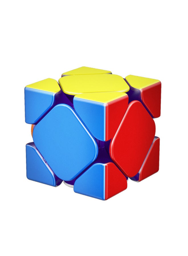 [Magic Cube] Magic Circle Culture RS Oblique Magic Cube Magnetic Special Color Children's Toys For Special Competition-Color:RS Oblique Magnetic Suspension Version [color]]  - Image 1