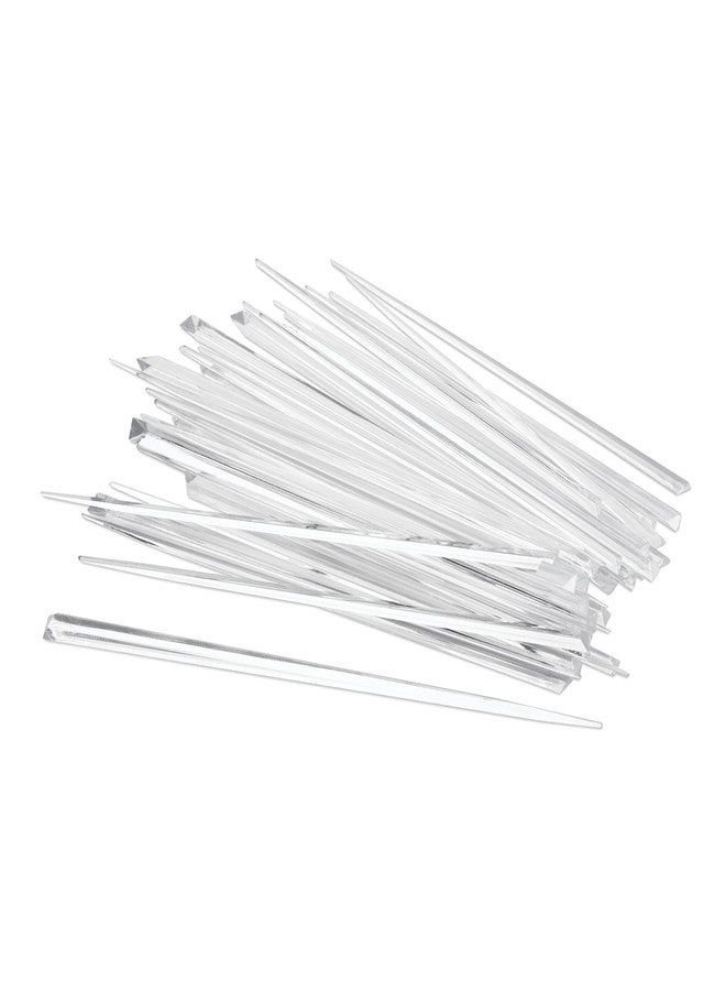 Party Essentials Stylish Skewers Appetizer Martini Cocktail Keeps Ingredients Pinned Together, 4" Prism Picks, Clear, 500-Count - Image 3
