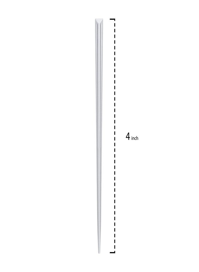 Party Essentials Stylish Skewers Appetizer Martini Cocktail Keeps Ingredients Pinned Together, 4" Prism Picks, Clear, 500-Count - Image 2