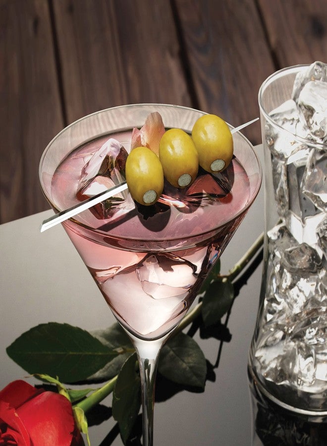 Party Essentials Stylish Skewers Appetizer Martini Cocktail Keeps Ingredients Pinned Together, 4" Prism Picks, Clear, 500-Count - Image 4