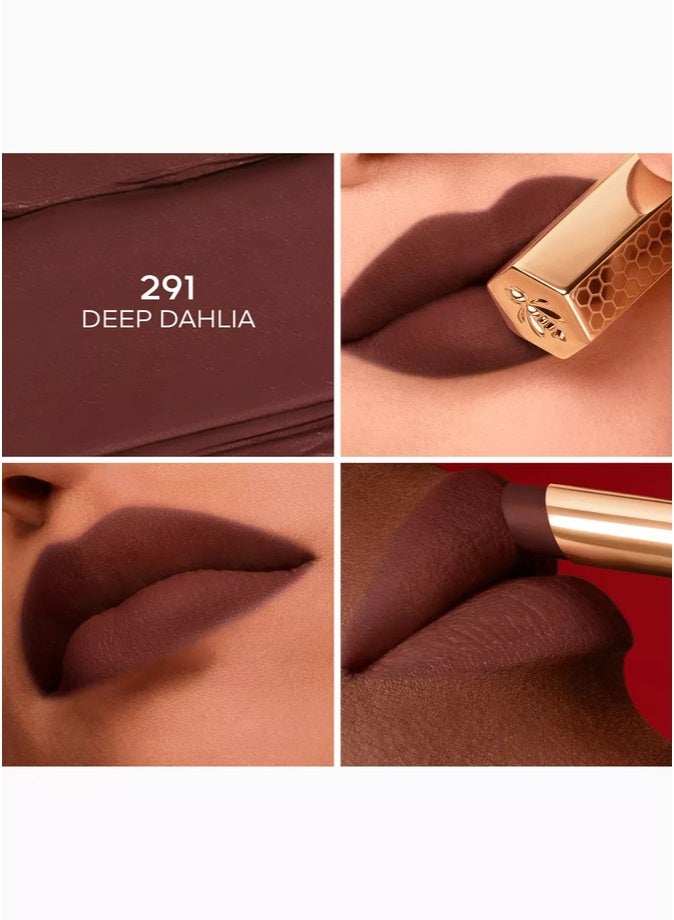 GUERLAIN Kiss Kiss Blur Matte Long-Wearing Lipstick 1.85g – 291 Deep Dahlia Soft Matte Lip Color - Image 2
