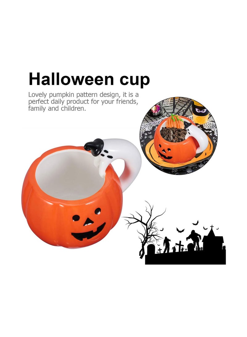 GGOOT 1pc Ceramic Mug Halloween Mug Creative Stylistic Fashionable Festival Pumpkin Coffee Cup for Coffee Home - Image 4