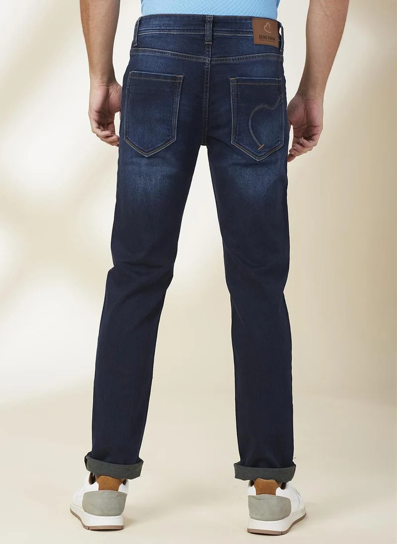 Being Human DK.TONE Men Classic Light Fade Mid-Rise Stretchable Jeans for Men | Best Price UAE