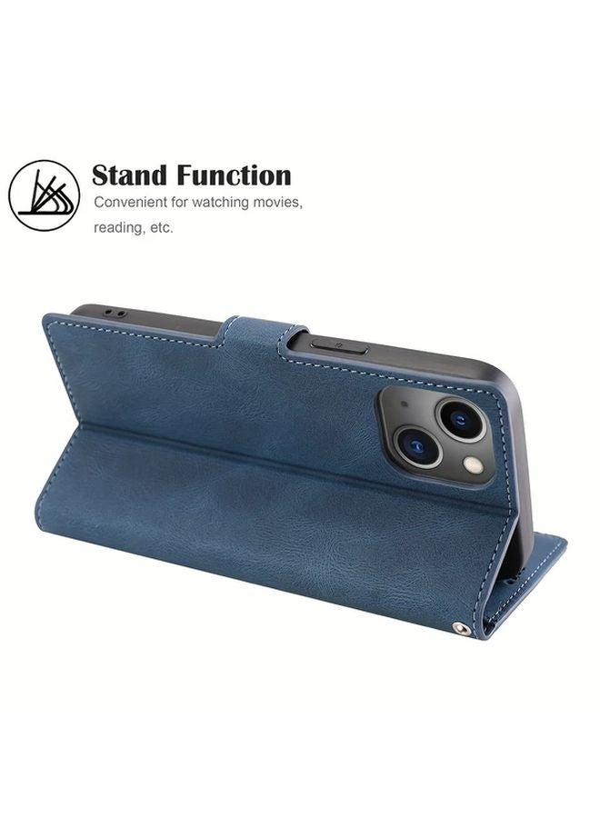 Red Leather Wallet Phone Case For iPhone X XS With Card Slots And Strap - Image 4