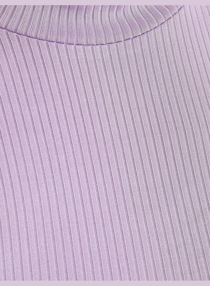 KOTON Ribbed Tank Top Stand Neck