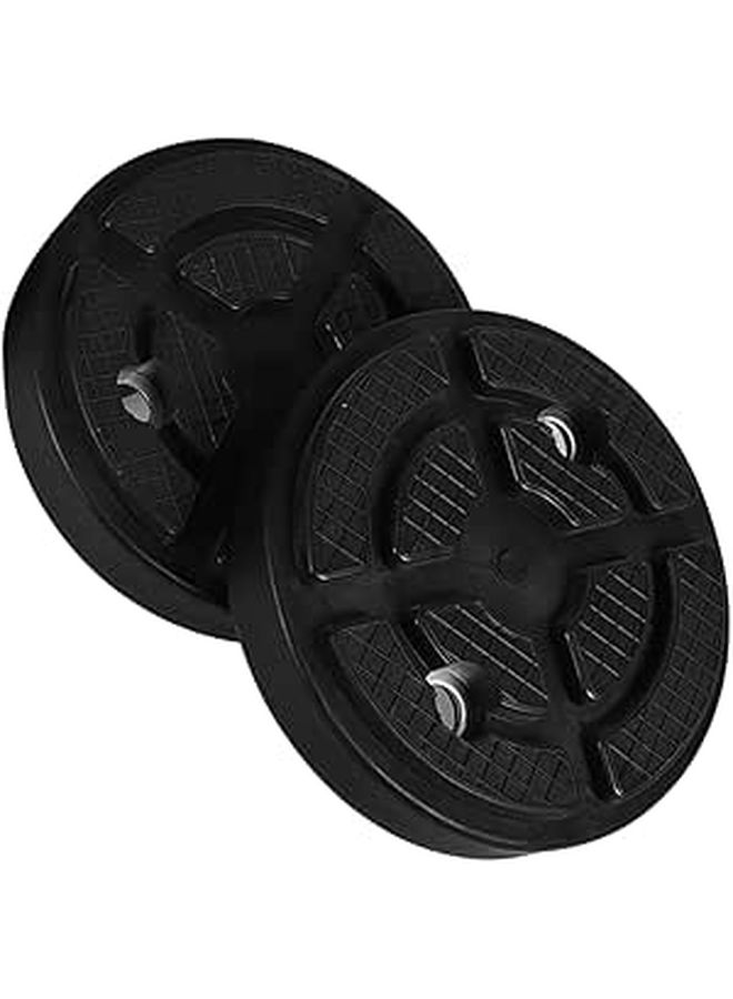 Rv Jack Pads Replacement 2 Pack Sturdy Rubber Thick Wear Resistant Design - Image 1