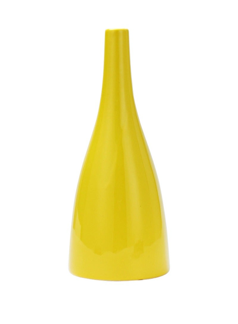 Shuer 8.5cm Creative Modern Simple Ceramic Vase Art Life Vase Living Room Bedroom Flower Arrangement Decoration Ornaments - Image 1