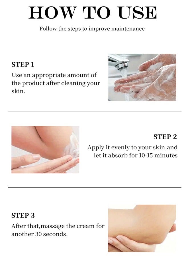 MAYCHEER Radiance Cream -Vitamin C Centella Chamomile Dark Spot Corrector Cream - Underarm, Neck, Armpit, Knees, Elbows, Private Areas, Intimate Areas - Upgraded Formula, Instant Result 50g - Image 4