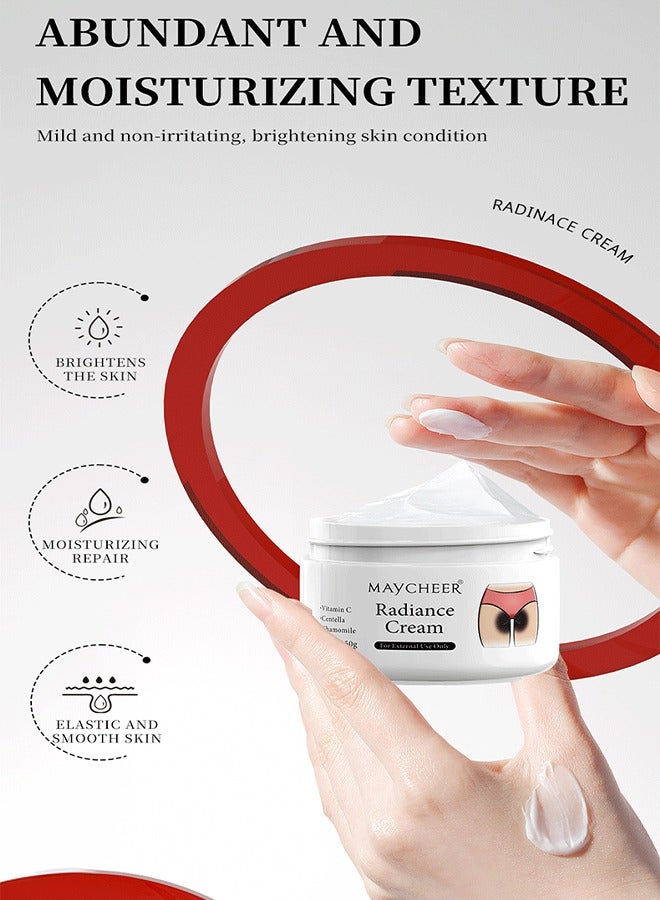 MAYCHEER Radiance Cream -Vitamin C Centella Chamomile Dark Spot Corrector Cream - Underarm, Neck, Armpit, Knees, Elbows, Private Areas, Intimate Areas - Upgraded Formula, Instant Result 50g - Image 3