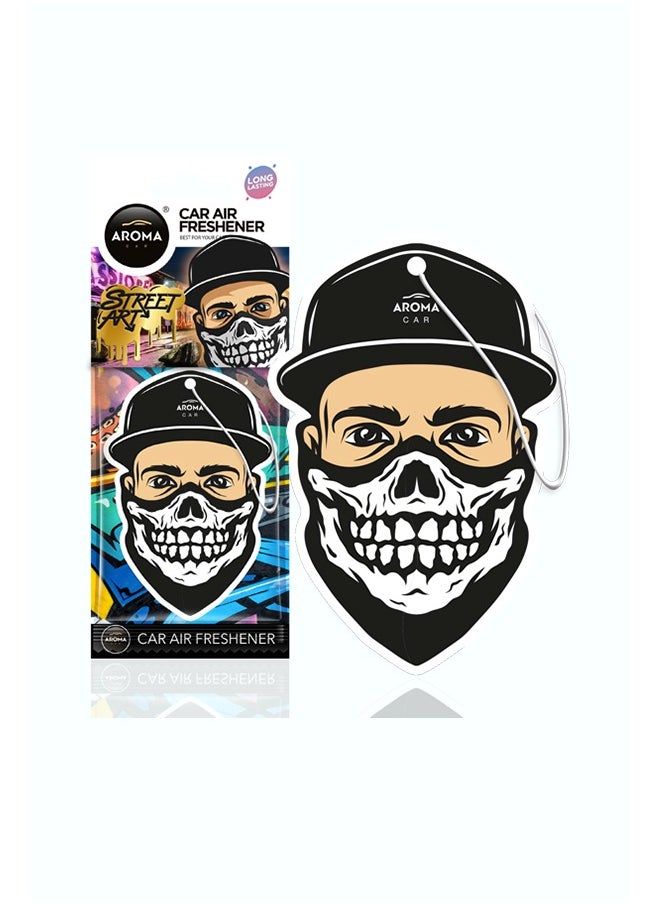 Aroma Cellulose Street Art Car Air Freshener Jaw 