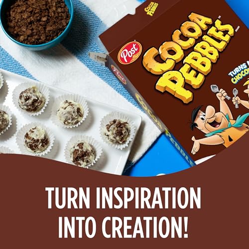 Cocoa PEBBLES Cereal, Chocolatey Kids Crunch, Gluten Free Sweetened Rice Crunch, 19.5 oz Family Size Cereal Box - Image 5