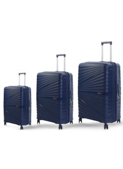 CROSSLAND 3 Pcs.Set of Unbreakable Trolley Luggage With TSA Lock, Double Expandable Zipper and 4 Silent Move Spinners Wheels