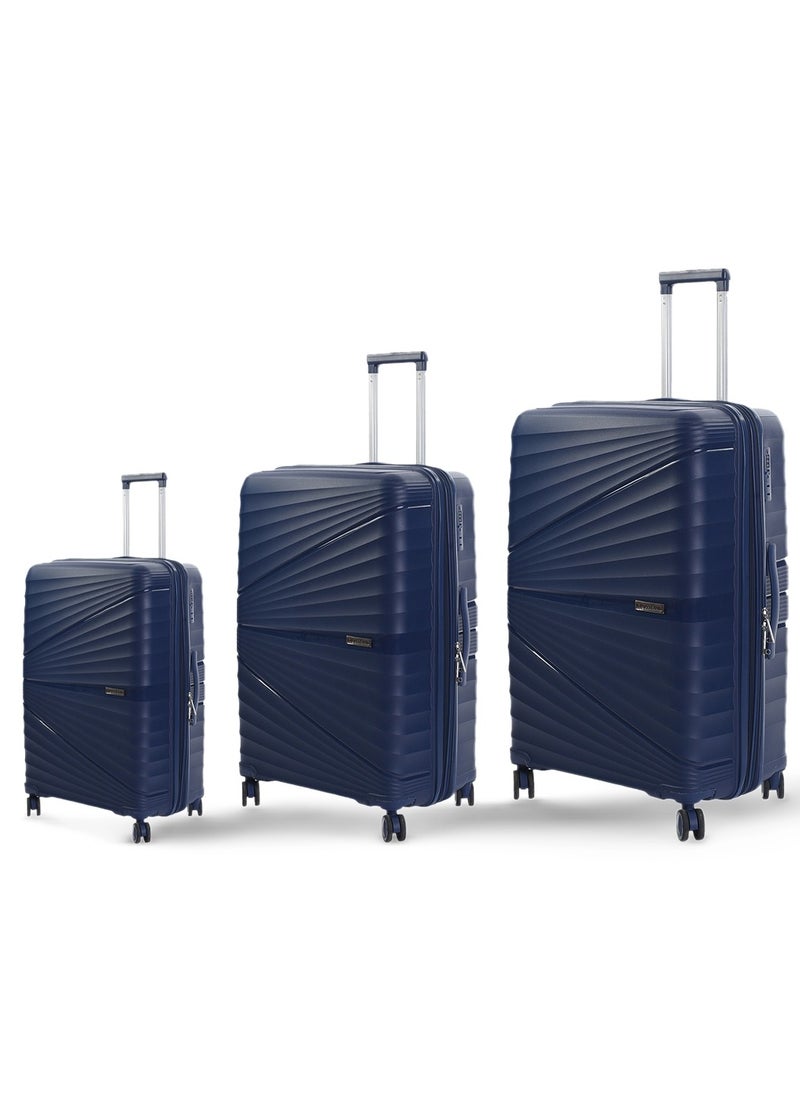 Crossland - CROSSLAND 3 Pcs.Set of Unbreakable Trolley Luggage With TSA Lock, Double Expandable Zipper and 4 Silent Move Spinners Wheels - Image 1