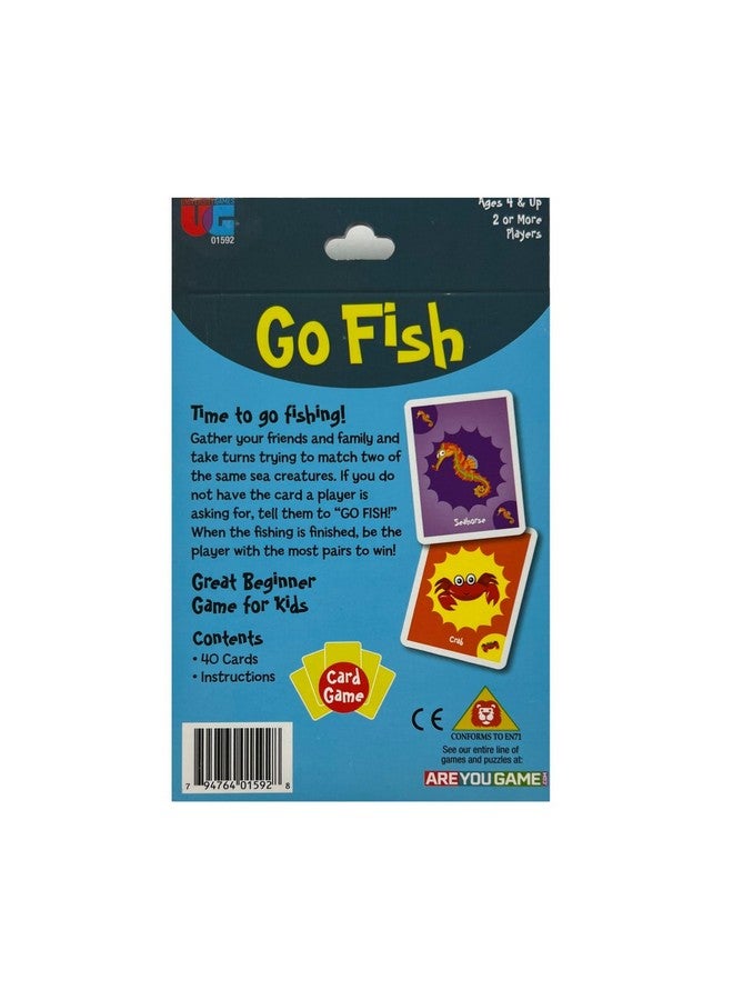University Games Go Fish Card Game - Jumbo Size, Colorful Animal Cards for Kids Ages 4 and Up, Fun Family and Educational Game - Image 2