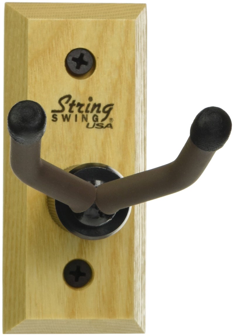 String Swing Wall Mount Ukulele Hanger Hardwood Ukele or Mandolin Wall Mount Pineapple Tenor Concert Compatible for Home & Studio CC01UK-A - Ash - Image 5