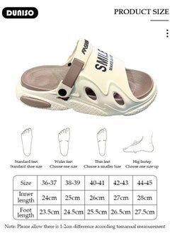 DUNISO Fashion Summer Sneaker Men Slippers, Casual Beach Shoes, Unisex Platform Shoes, Thick Bottom Platform Cloud Slides, Outdoor Non-Slip Casual Beach Sandals(Size 42-43)  - Image 4