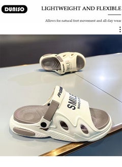 DUNISO Fashion Summer Sneaker Men Slippers, Casual Beach Shoes, Unisex Platform Shoes, Thick Bottom Platform Cloud Slides, Outdoor Non-Slip Casual Beach Sandals(Size 42-43)  - Image 5