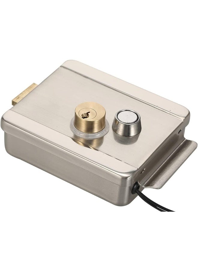 NJM Smart Electric Automatic Gate Door Lock Secure Electric Metallic Lock Electronic Door Lock Door Access Control for Home Office Apartment Warehouse for Wood or Metal Door - Image 4