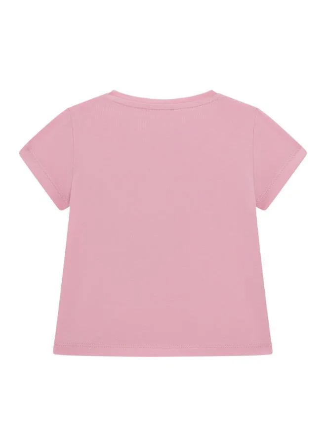 جس Kids Printed Crew Neck T-Shirt